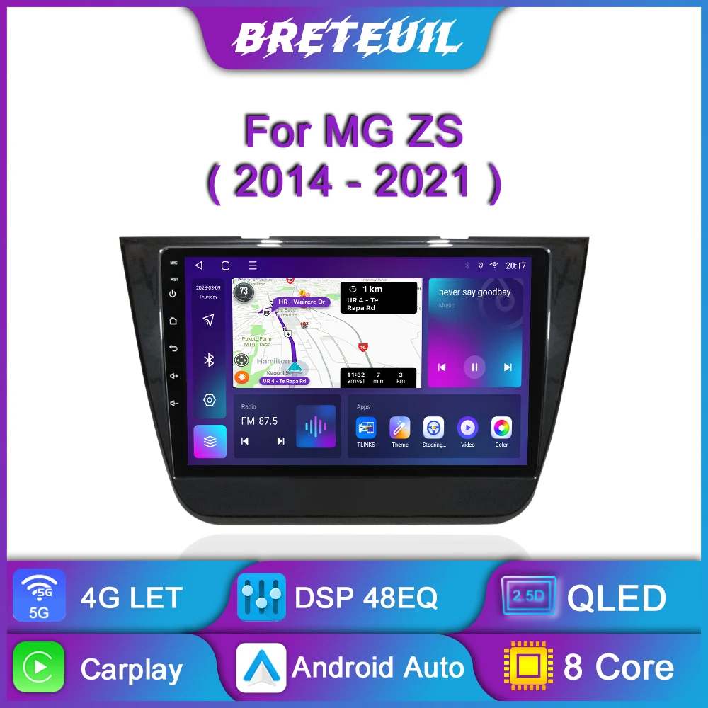 For MG ZS 2014 2015 2016 2017-2021 Android Car Radio Multimedia Video Player Carplay GPS Navigation Touch Screen Auto Stereo DSP