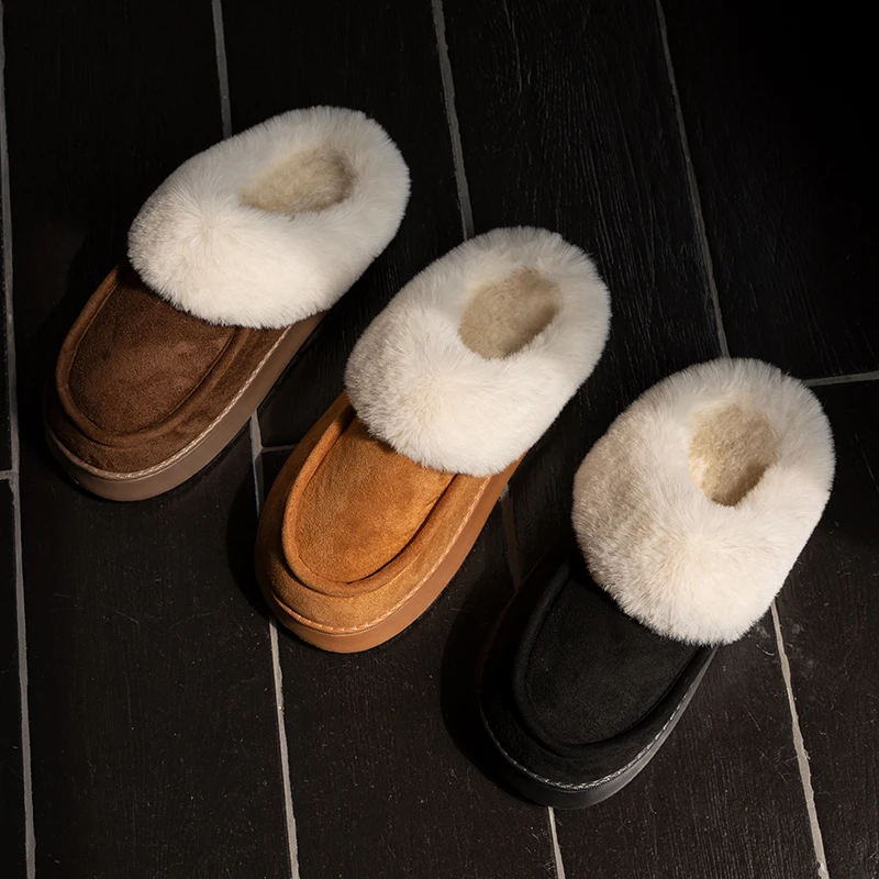 Comwarm нечеткие домашние тапочки для мужчин зимние плюшевые мягкие пушистые