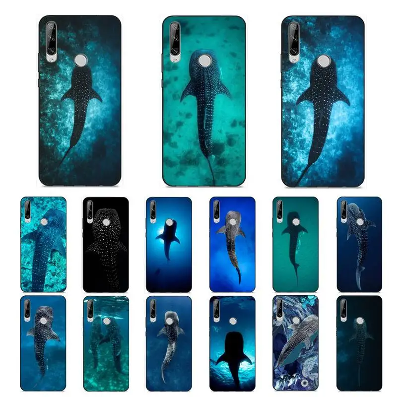 

MaiYaCa Ocean Whale Shark Swimming Phone Case for Huawei Y 6 9 7 5 8s prime 2019 2018 enjoy 7 plus