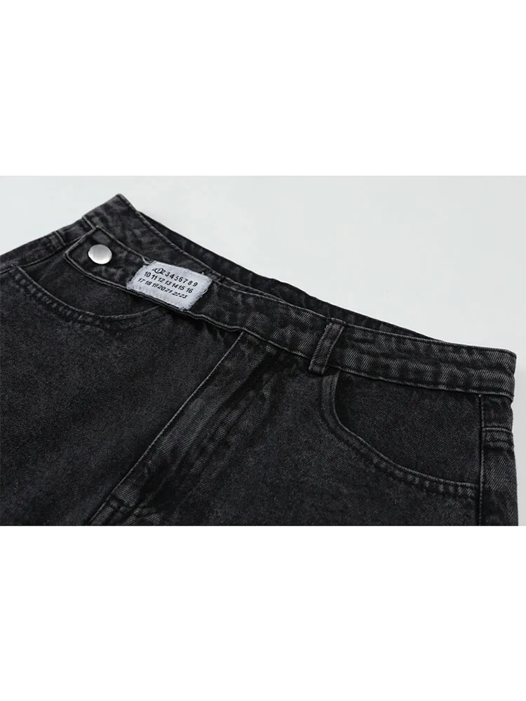 Шорты женские из денима с высокой талией модные повседневные рваные джинсовые