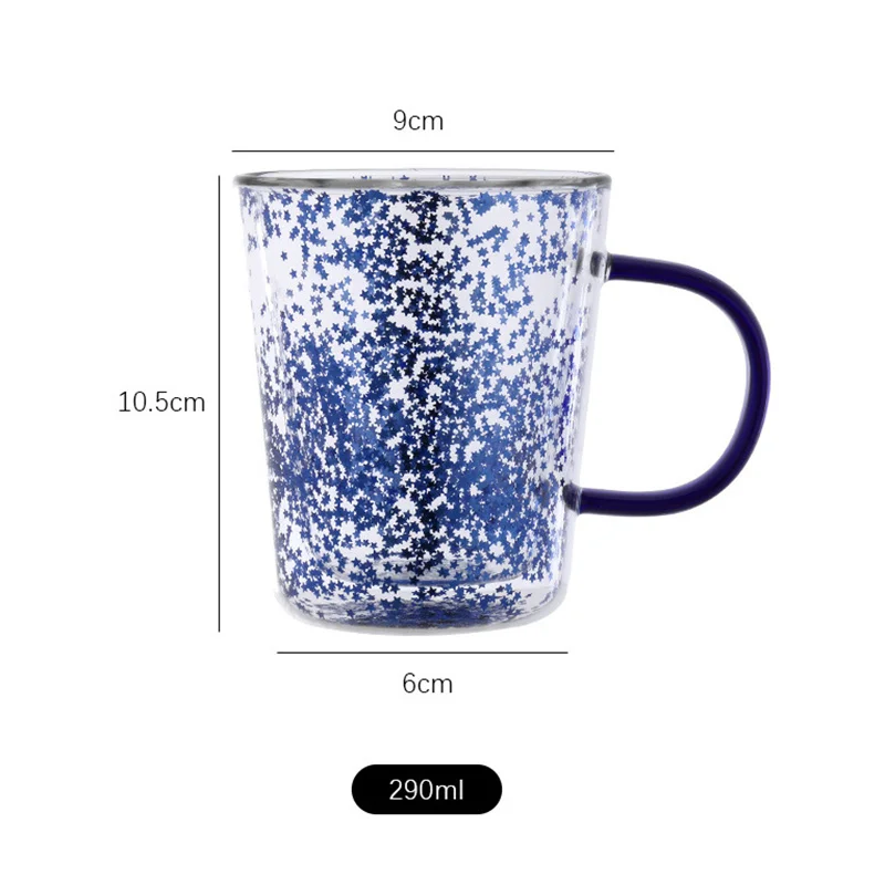 

Стеклянная кружка BenRussell звездное небо 300 мл
