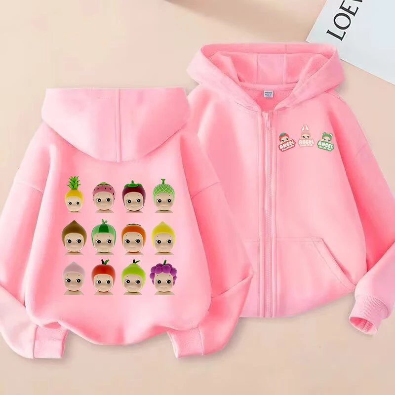 Sonny Angel Kids Zipper Hoodies Coats Anime Boys Girls Sweatshirts Autumn Spring Long Sleeves Children Thin Hooded Jackets Gift