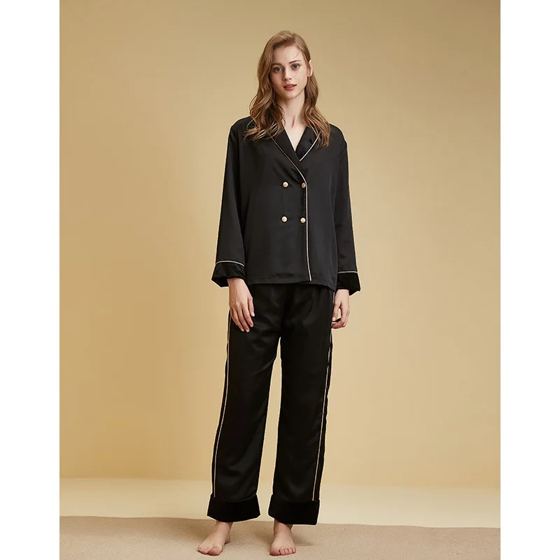 Women's Pajamas Sleepwear Pajama Sets Woman 2 Pieces Loungewear Velvet Pyjamas Winter Night Wears For Women Warm House Cloth