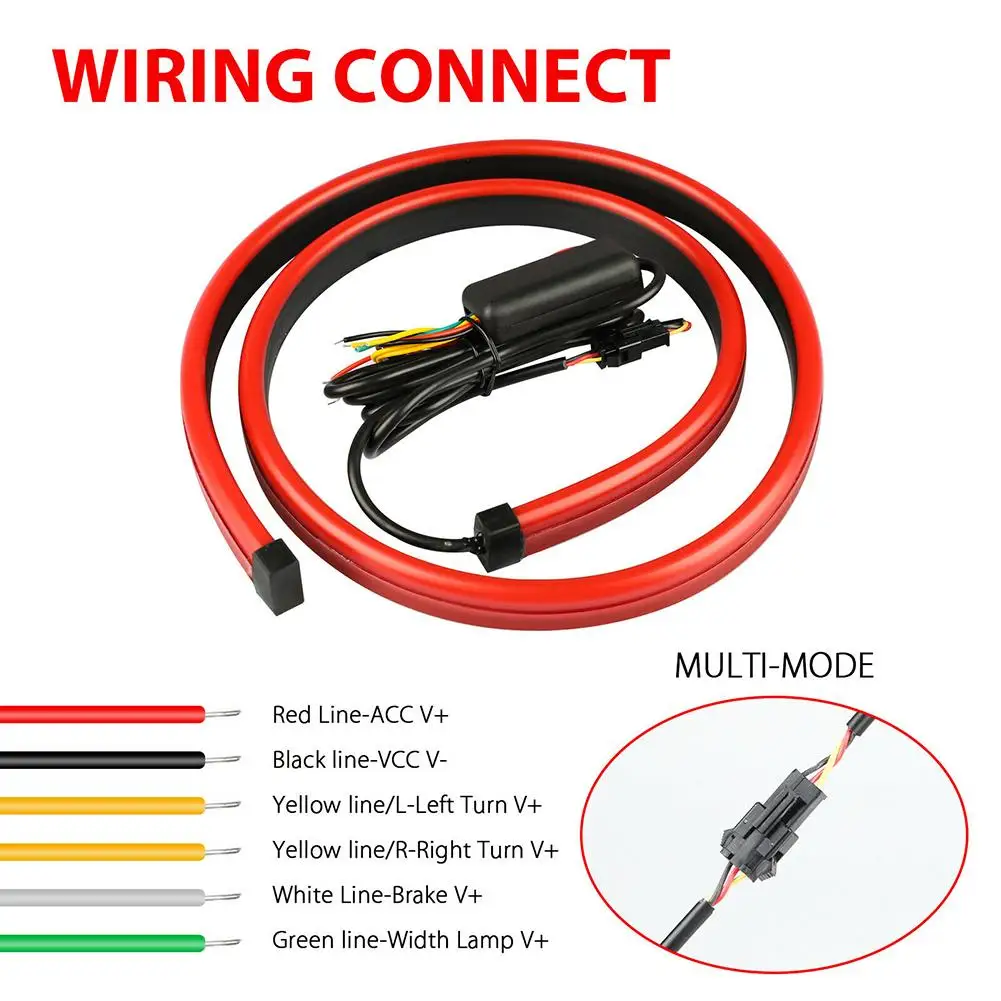 Автомобильный стоп-сигнал светодиодный сигнал поворота задний фонарь с высоким