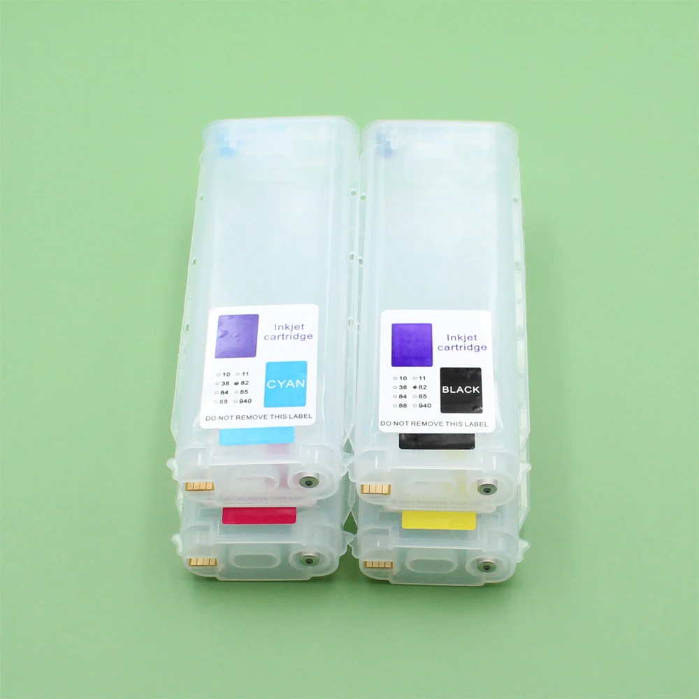 

69ML 130ML 280ML HP10 82 Refillable Ink Cartridge With Ciss Chip For HP Designjet 510 500 800 500Ps 800Ps 510ps Plus Printers