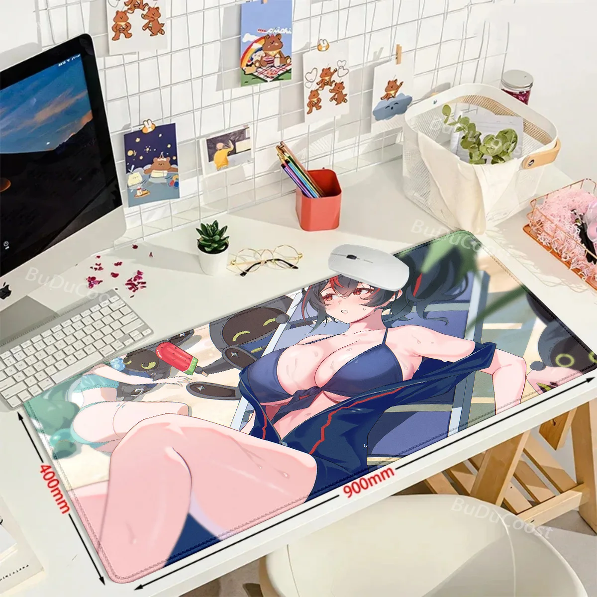 Игры Zenless Zone Zero ZZZ Zhu Yuan Настольный коврик teclado для мыши Высокое разрешение XXL