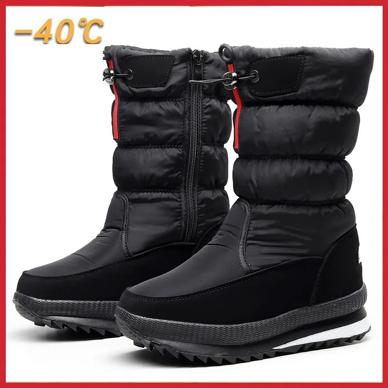 

Женские ботинки на нескользящей подошве STLLTS, теплые ботинки с хлопковой подкладкой, большой размер, зимняя обувь