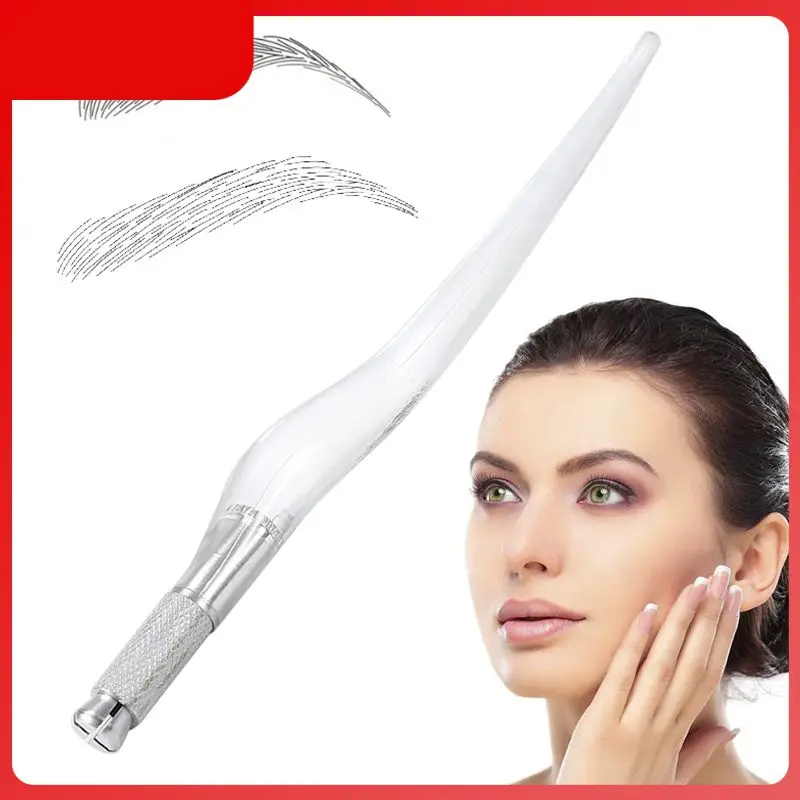 

Transparent Waterproof Tattoo Pen Korean Manual Permanent Embroidered Eyebrow Acrylic Microblading 1PC Cosmetic Tool Beauty