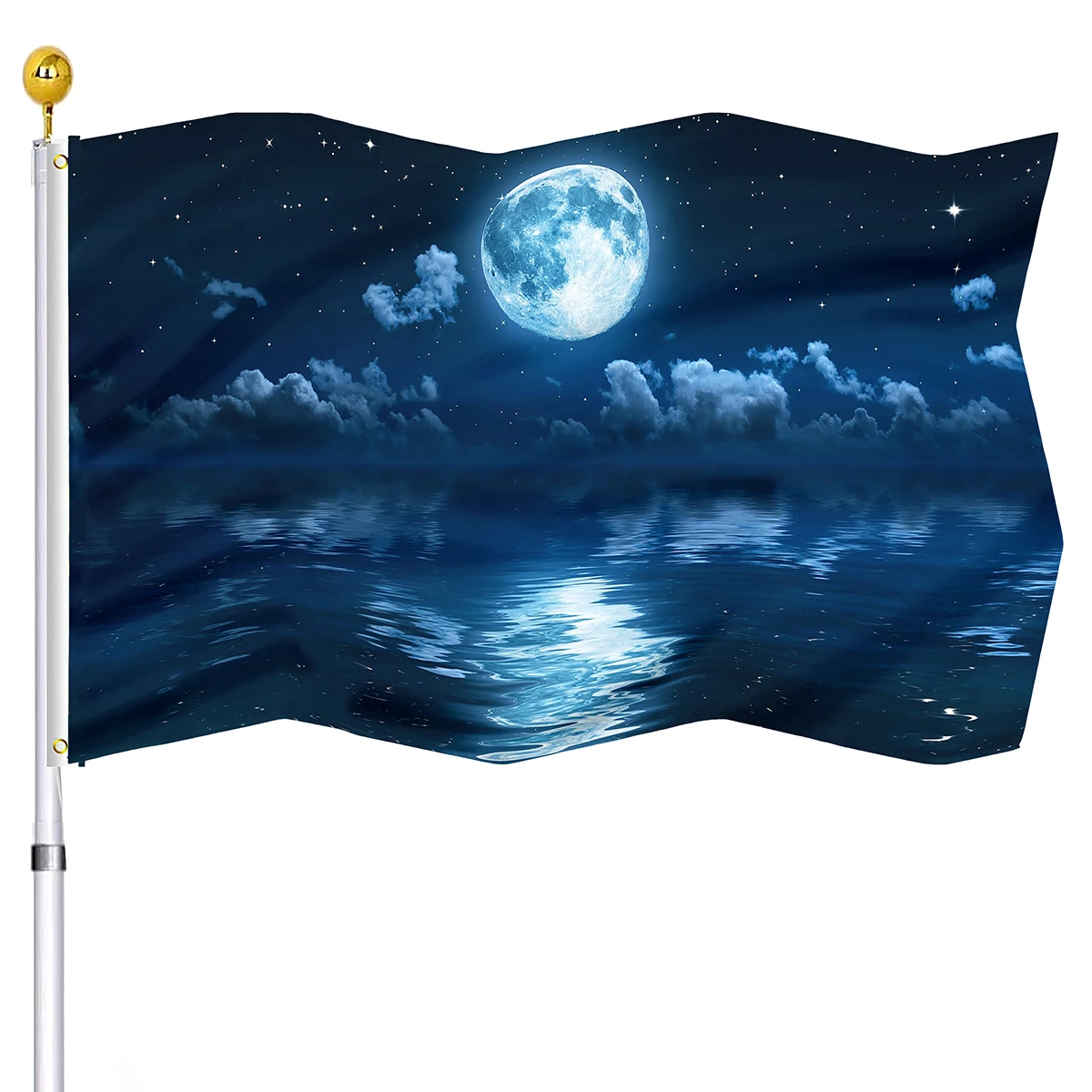 

Яркий флаг звездного неба, метеоритный и лунный флаги для дома, Внутренний порог, двор наружный декор, баннер с латунными люверсами, флаг для...