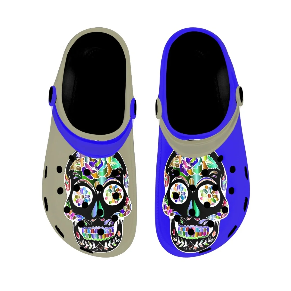 Nopersonality Creative Skull Two Designs Sandals Women's Classic Slide Slipper Summer Home Outerwear Adult Black Slides