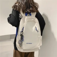 cgcbag korean fashion women backpack 2022 large capacity school backpack solid female laptop bag waterproof nylon travel bag