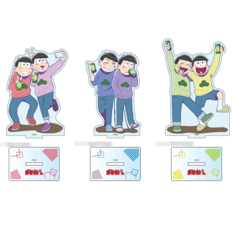 

Anime Mr Osomatsu San Action Figure Doll Todomatsu Choromatsu Ichimatsu Acrylic Stand Model Plate Cosplay Drink Toy for Gift