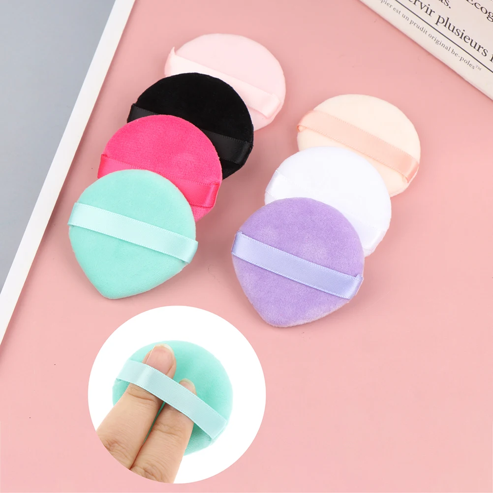 

Double-sided Short Fluff Soft Dry Powder Puff Portable Soft Makeup Sponge Facial Cosmetic Foundation Loose Puff Makeup Tool