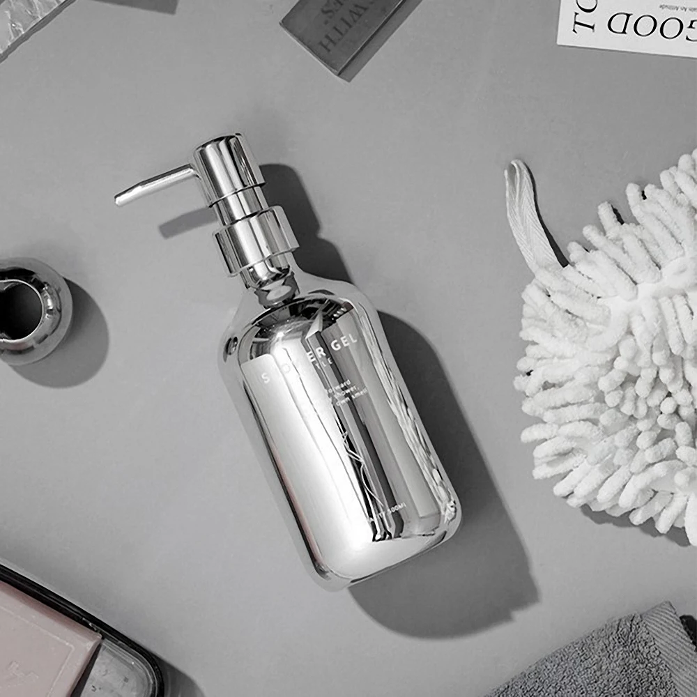 

Portable Shower Gel Seperate Bottle Shampoo Dispenser Bottle 500ML Light Luxury Body Wash Liquid Bottle Bathroom Accessories