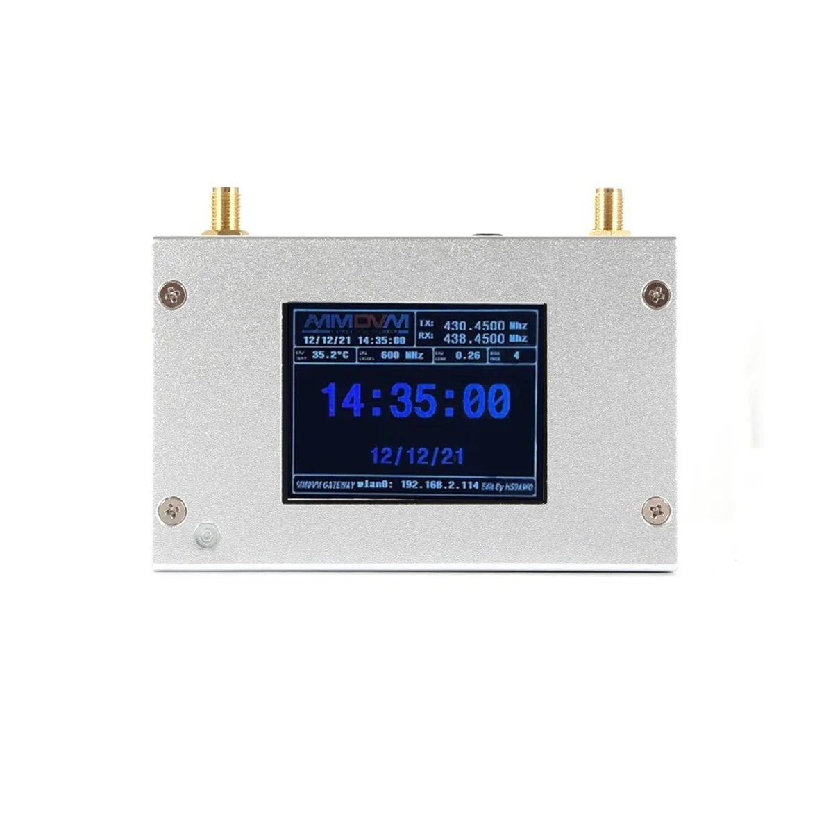 

Duplex MMDVM Hotspot Aluminum Alloy Shell Color Display Screen Supporting for C4FM/DMR/DSTAR P25 for Raspberry Pie 1B+
