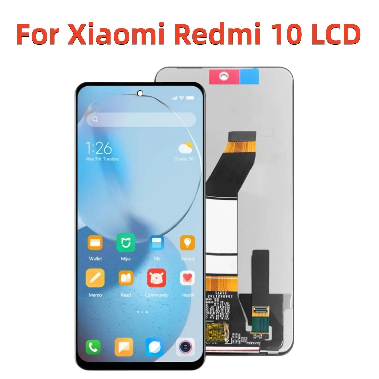 

6.5'' Original Display for Xiaomi Redmi 10 21061119AG Lcd Display Touch Screen Digitizer Assembly for Redmi 10 Prime 21061119BI