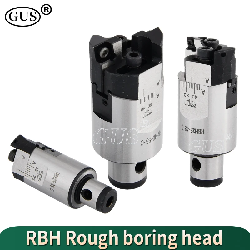 

RBH Adjustable Double-edged RBH19-25 RBH25-33 RBH32-42 RBH40-55 RBH52-70 Rough Boring Head Tool Holder Bore CKB LBK1 2 3 4 5