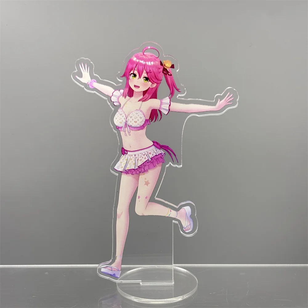 Фото 15 см очаровательный аниме hololive VTuber акриловая подставка модель персонажи косплея орнамент аксессуары коллекция товаров подарки №2