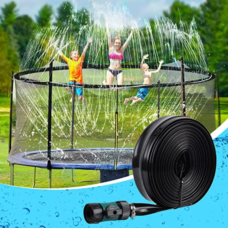 

Trampoline Sprinkler for Kids , Heavy Duty Sprinkler for Trampoline for Outside Backyard Water Park，garden garden cooling tool