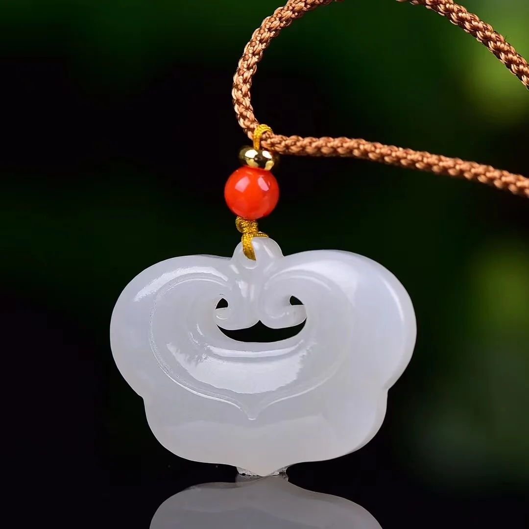 Изысканные нефритовые ювелирные изделия из материала Цинхай подвеска с замком