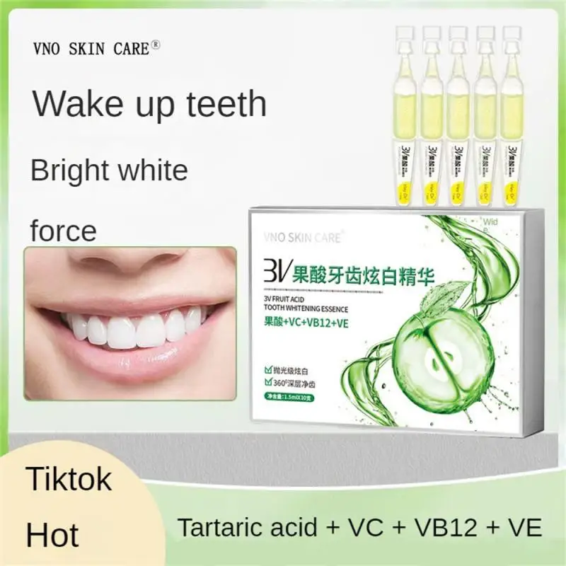 

3V TLOPA Ampoule Toothpaste Tooth Serum Ampoule Essences Toothpaste Fruit Acid Teeth Whitening Essences Tooth Care