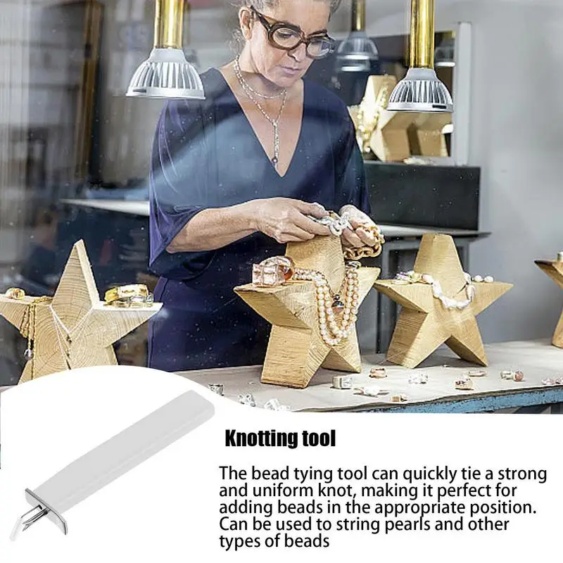 

Pearl Knotting Tool Handheld Beading Bead Knotter Tight Consistent DIY Jewelry Making Crafting Knot Tools home supplies