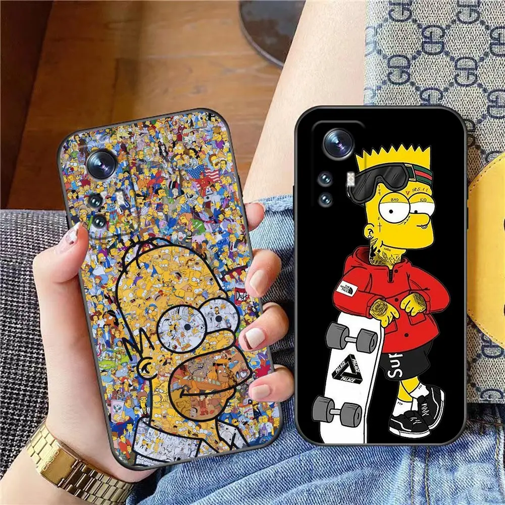 

Funny The homer S-Simpsons Anime Phone Case For Xiaomi Mi 10 10T Note10 CC9 CC9E 9 9SE 9T 8 A2 Pro Lite 4G 5G Black Cover Funda