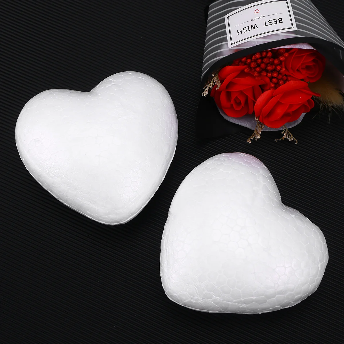 

Foam Heart Styrofoam Hearts Craft Crafts Shapes Polystyrene Diy Shaped Wreath White Valentines Shape Wedding Day Ornament Inch