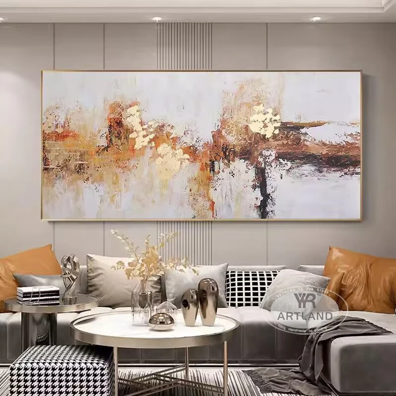 Настенная абстрактная картина маслом | AliExpress
