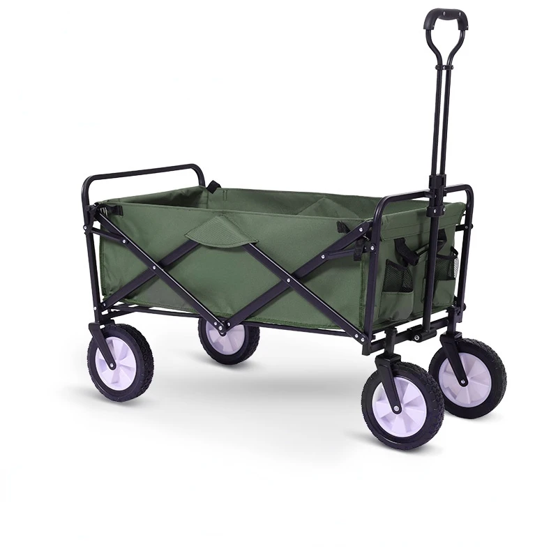 

Outdoor Camp Trolley Picnic Foldable Camping Trolley Table Board Camping Trailer Portable Grocery Shopping Trolley Hiking Cart