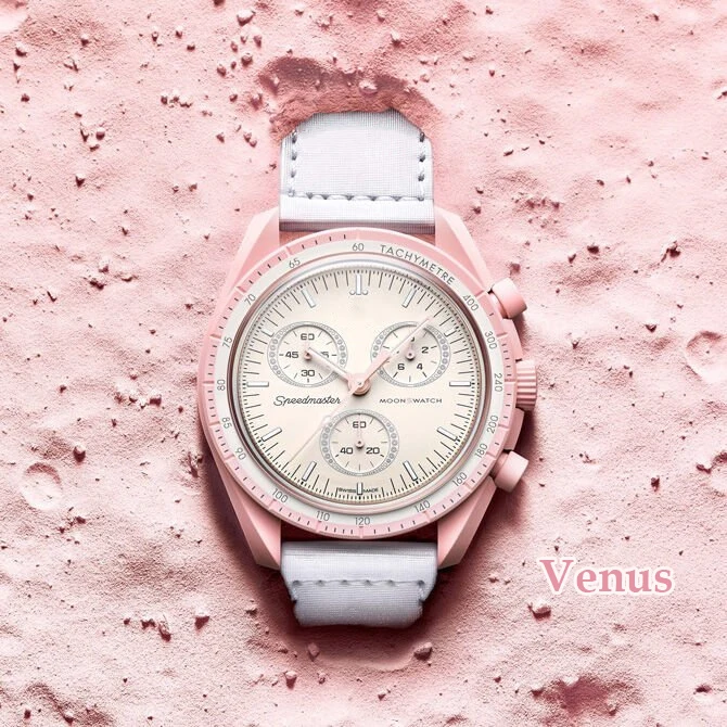 New Waterproof full-featured Speedmaster planet men's and women's quartz watch gifts high-quality AAA clock alloy couple watch