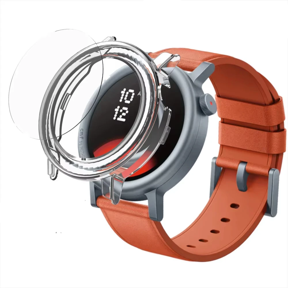 Стекло и фотоэлемент для CMF By Never Watch Pro 2 полная Рамка защитная пленка экрана