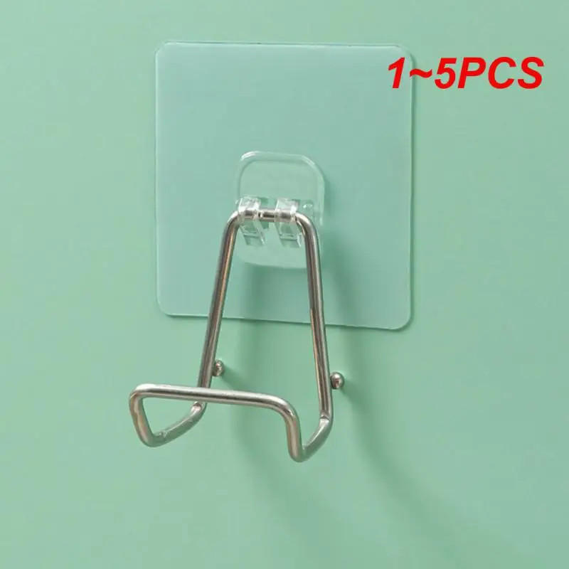 1~5PCS Small Hook Holder Modern Hole Free Round Smooth Edges Strong Load-bearing Strong Adhesive Household Accessories