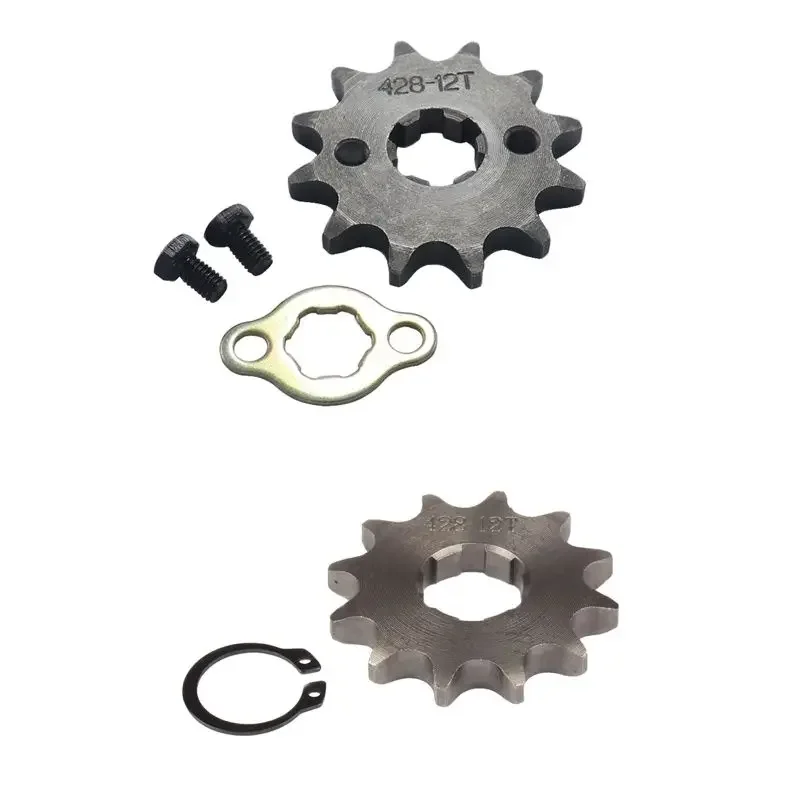 

12T Зуб 428 ID 17 мм/20 мм Передняя звездочка двигателя для мотоцикла Байк ATV Quad Багги