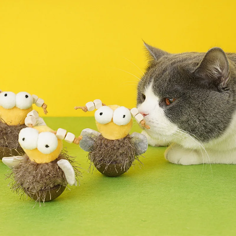 

Catnip Cat Toy Feather Interactive Plush Stuffed Chew Pet Toy Claw Funny for Cat Game Soft Teeth Cleaning Toy Cat Kitten Catnip