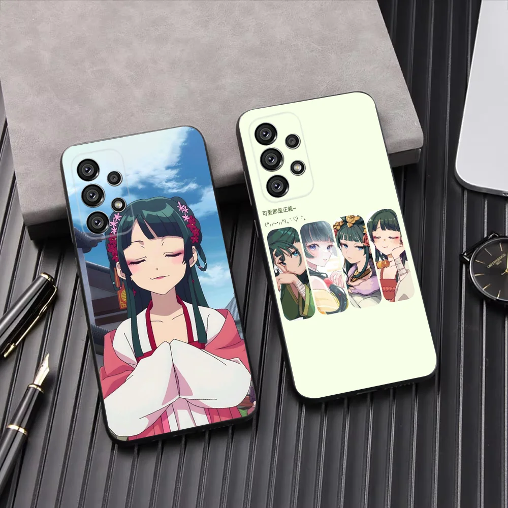 Чехол для телефона Anime Kusuriya Mao Samsung Galaxy A13 A21s A22 A31 A32 A52 A53 A71 A80 A91 Soft Black Shell