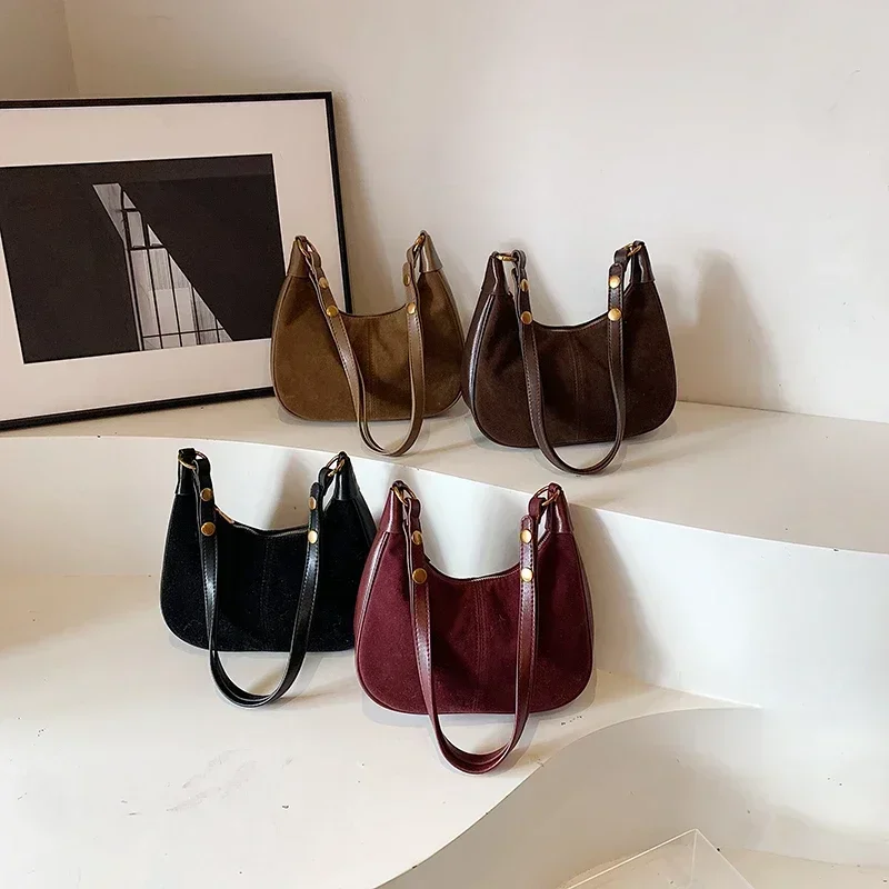 Модные однотонные Женские сумки в стиле ретро из искусственной кожи с