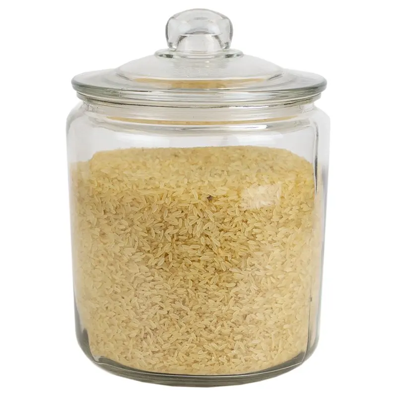 

Collection Large 4 Lt Glass Jar with Easy Grab Knob Handles, Clear