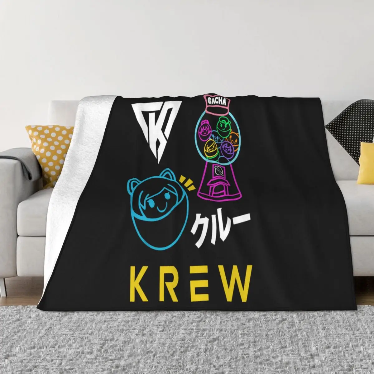 Funneh Krew мультфильм T Itsfunneh Youtuber Lazarbeam обычное средневековое индивидуальное одеяло