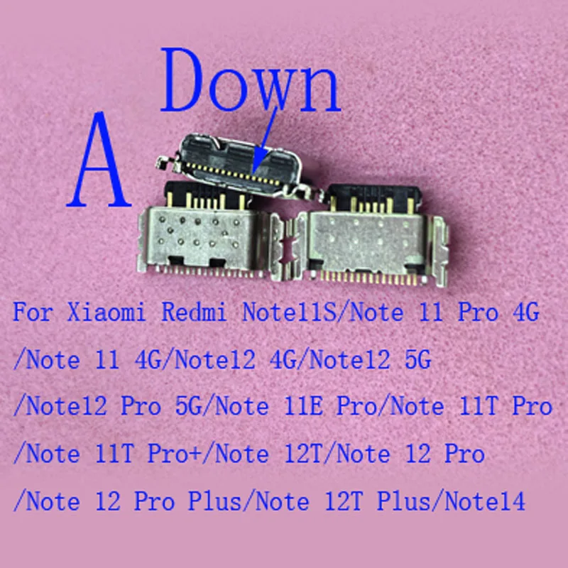 Фото 5-100 шт. док-станция для зарядного устройства, USB-разъем для Xiaomi Redmi 10C 13C 11 Pro 13 Note 12T Plus 11R 14 12 11E 11T Mi Pad 5 №2