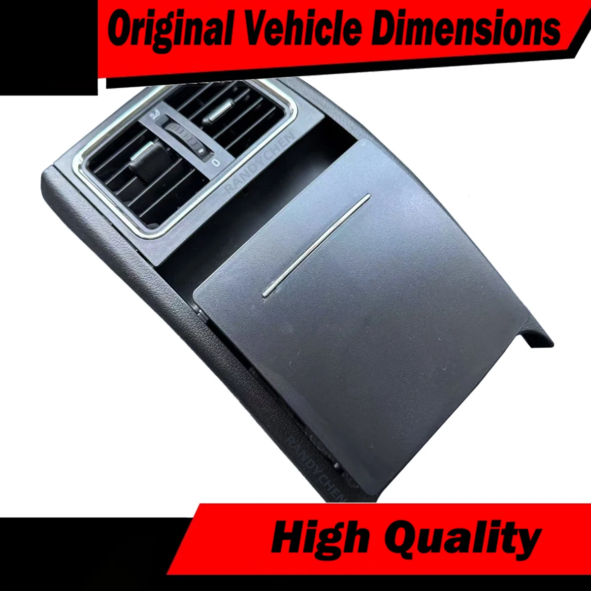 Фото Для Skoda Octavia 2 A5 RS 2007-2009, Yeti 5L 5LD857203: Задняя хромированная решетка воздуховода, накладка на отверстие кондиционера, крышка отсека для хранения, накладка на пепельницу №1