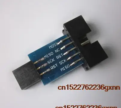 Бесплатная доставка AVRISP STK500 atmel avr USB программатор Atmaga Attiny + 6-контактный адаптер