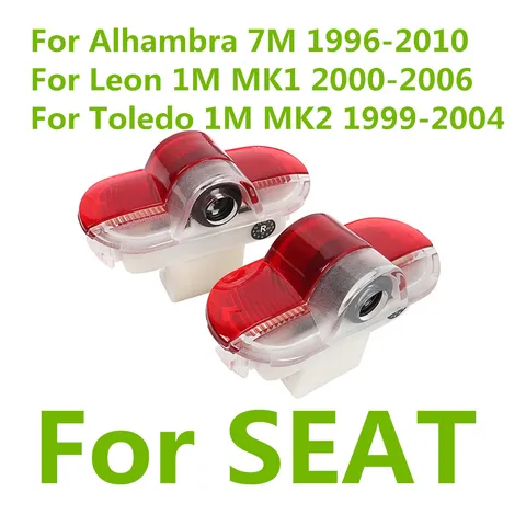 Фотолампа для автомобильной двери, фотоаксессуары для SEAT Leon 1M MK1 2000 - 2005 2006 Toledo 1M MK2 Alhambra 7M