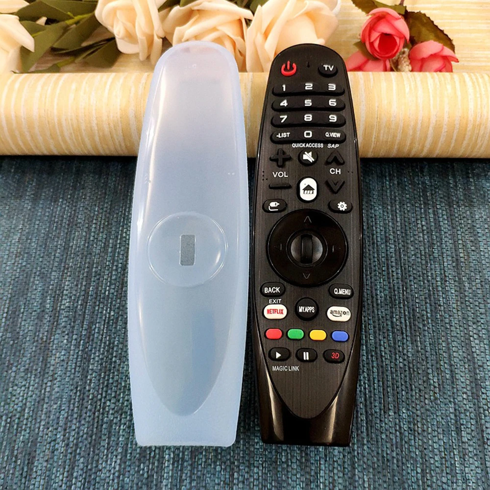 

Suitable For Lg Dynamic Tv Remote Control Protective Sleeve An-Mr600/650 Thickened Anti-Fall Hd Transparent Silicone Sleeve New