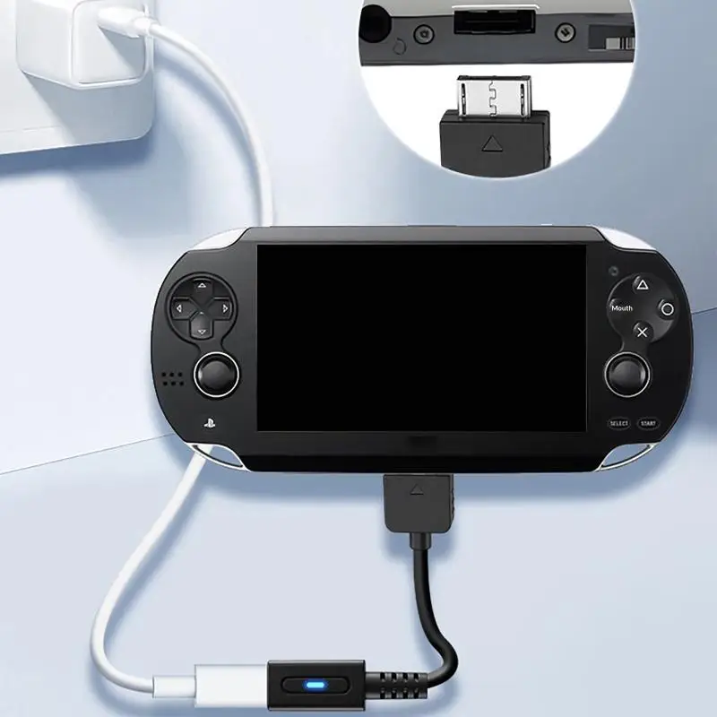 Фото Кабель USB-C PD (1/3 шт.) для контроллера Vita1000, адаптер для зарядки Type-C, светодиодный кабель-переходник для консоли PS Vita1000 №2