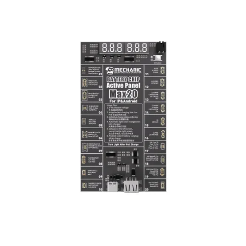 Активатор аккумулятора Mechanic BA27 F918, регулируемый выход 4,2 В MAX20 для iPhone 6-16 и Android, автоматическое отключение питания и обнаружение в реальном времени ‌