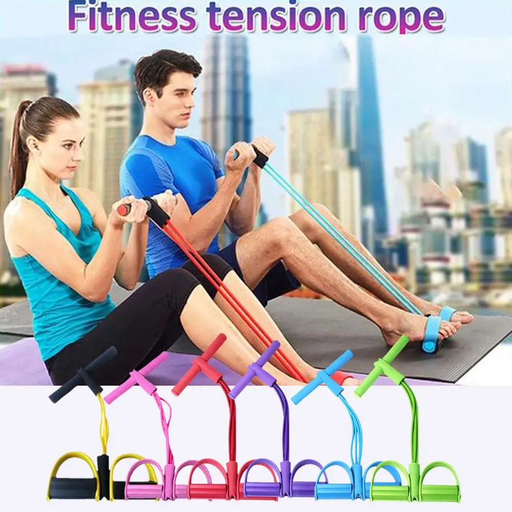 

Resistance Band Latex Bodybuilding Expander Exercise Sit Up Tummy Trimmer Yoga Equipment Pull Aid Band Stretching Tension R F7F3