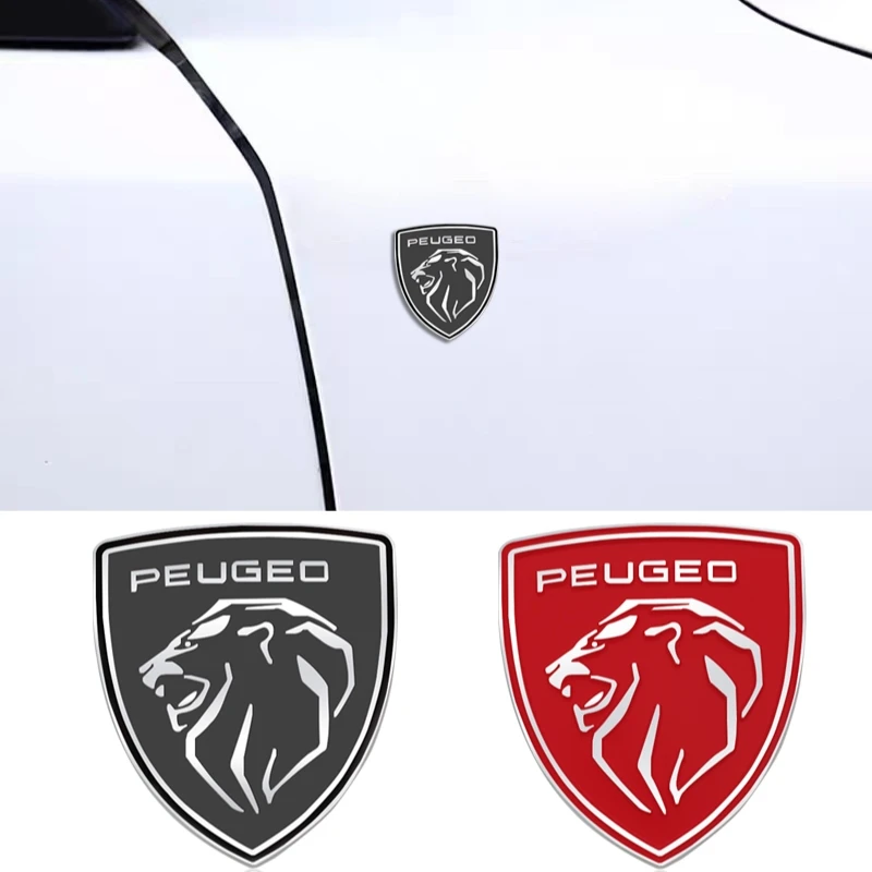Металлическая Наклейка на заднюю панель автомобиля для Peugeot Lion Badge 107 308 306 106 206 208 307