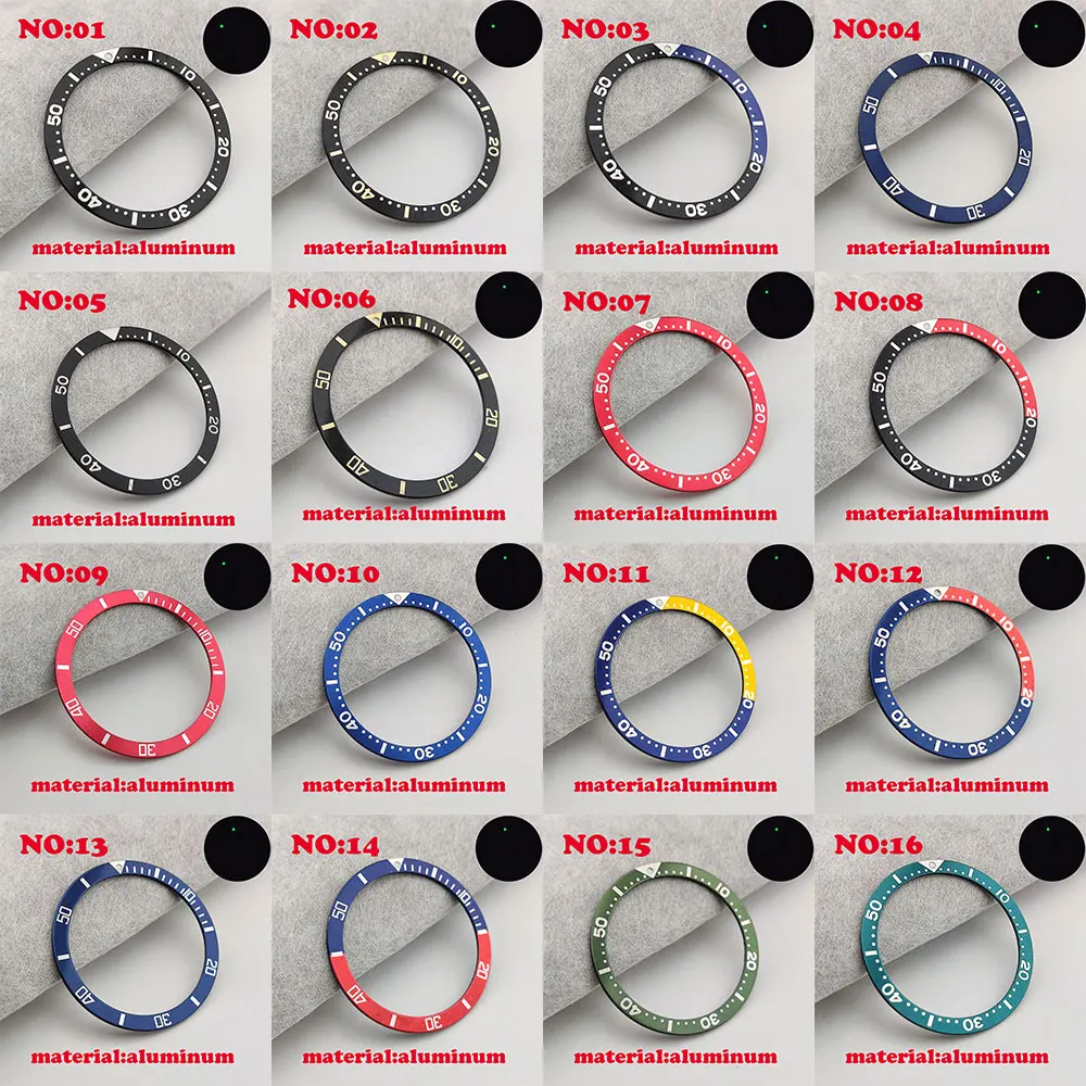 Плоская алюминиевая вставка для циферблата 39 мм * 32 5 Сменная часов кольцо