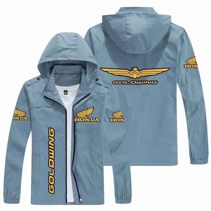 Новинка Осень 2022 куртка с капюшоном и логотипом Honda Gold Wing повседневная мужская